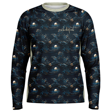 Chokefish™ Long Sleeve Every Day All Weather Trees&Boats Shirt Men's-021